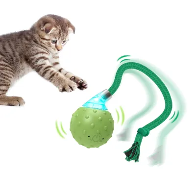 Rechargeable Automatic Electric Interactive Cat Toy Irregular Motion Trail Toy for Kitten With 3 Working Modes