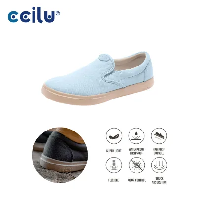 All season shock absorption breathable slip-on shoes