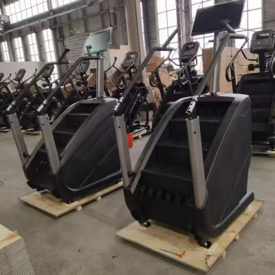 Professional Gym Use 27 Inch Touch Screen Stair Climber Electric Steel Durable Stair Climber Leg Training