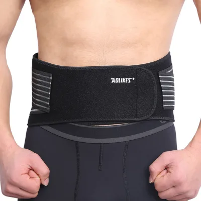 Aolikes Unisex Spring Support Waist Trimmer Adjustable Lumbar Compression Support Straps for Weightlifting