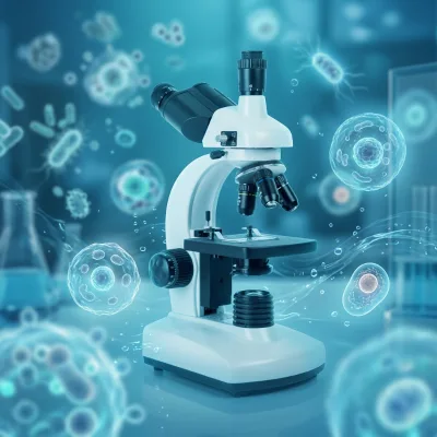 Trichromatic Biological Microscope for Laboratory 1600X High-definition Observe the Blood Sperm of Bacteria and Mites