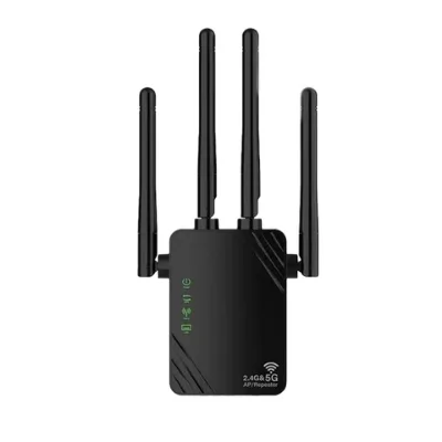 1200Mbps, WiFi repeater expander can enhance the signal through simple setting to improve the Internet speed of home or office