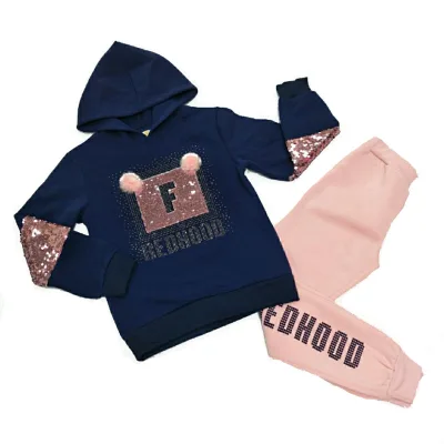 Winter Children Clothes a Two-piece Suit of Pure Winter Kids Clothings Children Clothes Girls