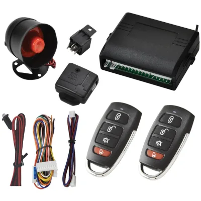 Premium Quality 12V Safty Security Alarm System Auto Wireless Car Alarms with 2 Remotes