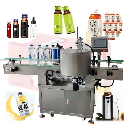Automatic Bottle Labeler Label Applicator Machine Labeling Machine for Bottles Automatic Packaging Machine