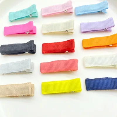3.5CM FACTORY HANDMADE SIMPLE DIY GROSGRAIN RIBBON ALLIGATOR BABY HAIR CLIP