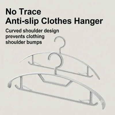 PP Plastic Clothes Hanger Corner Hook Design Strong Bearing Durable High Quality Saving for Home Closet Bathroom Hanging Rack