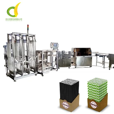Eco-friendly Biodegradable Paper Straw Making Machine 150m/min High Output 5 Servo Motor CNC Gearbox for PLC