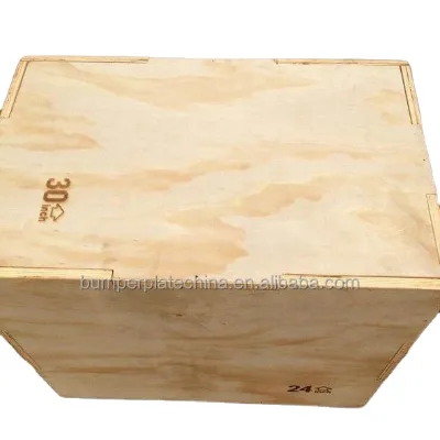 Wooden Plyometric Jump Box 3 in 1 Plyo Workout Exercise Box