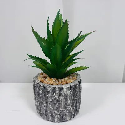 Plastic Artificial Plant Bark Cylindrical Fleshy High Quality Indoor Modern Simple Office Home Garden