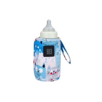 New Design Cartoon Pattern Portable Breast Milk Warmer Usb Cordless Bottle Warmer
