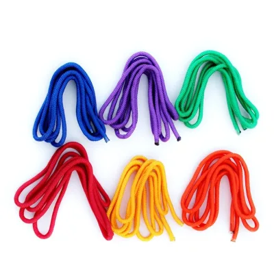 GROPE02 Wholesale Colorful Standard Nylon GYM Rope Rhythmic Gymnastics Dance Rope 3M