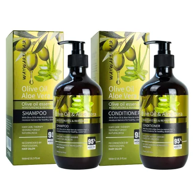 Factory Wholesale Hair Care Set Rosemary Cream Aloe Vera Shampoo & Conditioner with Deep Repair & Hair-Loss Prevention