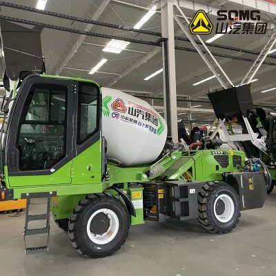 Multi-functional 2m³ 2.6m³ 3m³ Building Equipment 270° Drum Turning Self Feeding Concrete Mixer Truck