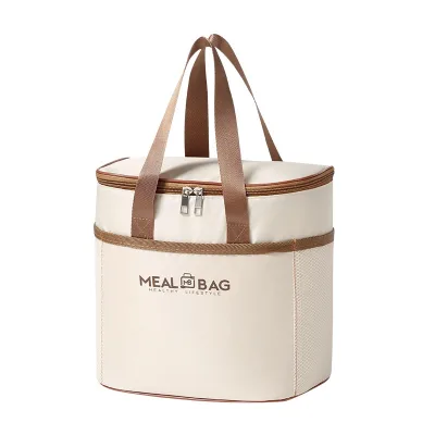 Cross-border Oxford Cloth Lunch Bag Aluminum Foil Insulation Portable Thickened Insulated Waterproof for Students Office Workers