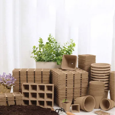 Hot Sale DIY Recycled Planting Cultivation Paper Peat Pulp Pots for Plants