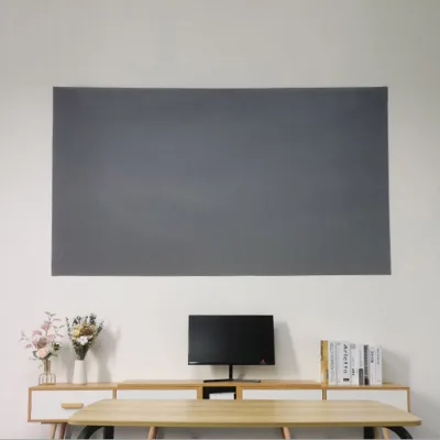 New White Grid Anti-light ALR Curtain 120 Inch Projector Screen Home Office Movie Brightening Portable Projection Cloth