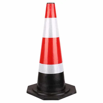 High Quality 50cm Standing PE Flexible Road Cone Traffic Cone
