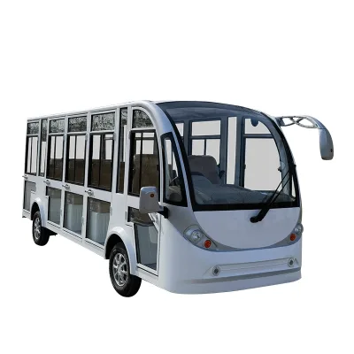 Classic and Luxury Electric Shuttle Bus Manufacture's High-End Sightseeing Car with Door Offering Comfortable Seating Options