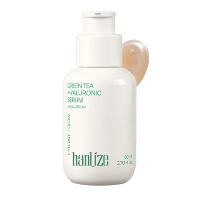 Private Label Hyaluronic Serum Green Tea Infused Skin Care Moisturizer for Hydrating and Radiant Glow