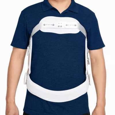 Orthopedic Jewett Back Brace, Aluminum Alloy Lumbar Support for Postoperative Correction