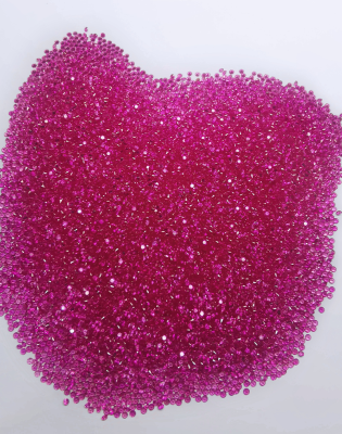Hailer Joyas Wholesale Round Shape pink #4 Corundum Stone Loose Melee Gemstones Lab Ruby for Ring