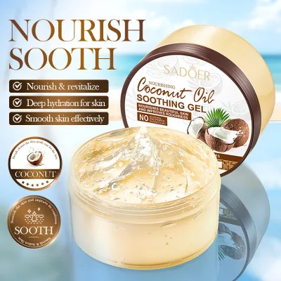 Y SADOER Natural Coconut Hyaluronic Acid Moisturizing Soothing Gel Face Body Nourish Deep Hydrating Whitening Face Mask Cream