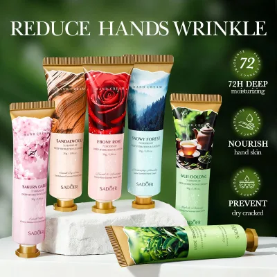 Long Lasting Moisturizing Deep Nourishing Repair Smooth Tender Skin Improvement Rough Tea Fragrance Hand Cream Niacinamide