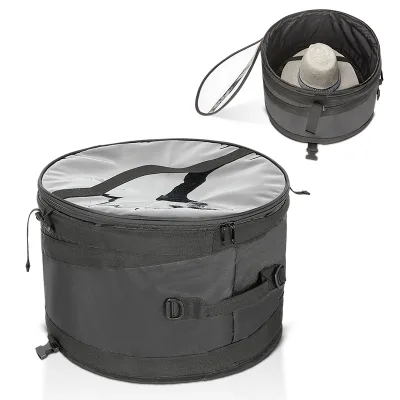 BSCI Factory Custom Large Hat Storage Box Folder Organizer Bag  Suitable Travel Livingroom Storage Bag Hat Storage Box