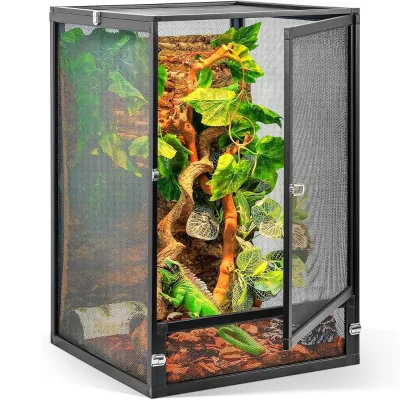 Eco-friendly Rainforest Reptile Tanks Reptiles Terrarium Alumuninum Screen Cage
