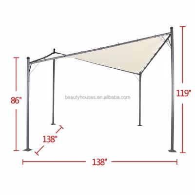 Used Pop up Portable Canvas Aluminum Waterproof butterfly Gazebo
