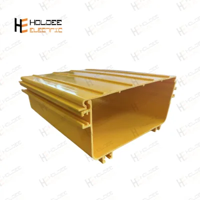 HOLDEE Integrated Coupling and Mounting Design PVC 120 Fiber Optic Channel Cable Tray Raceway