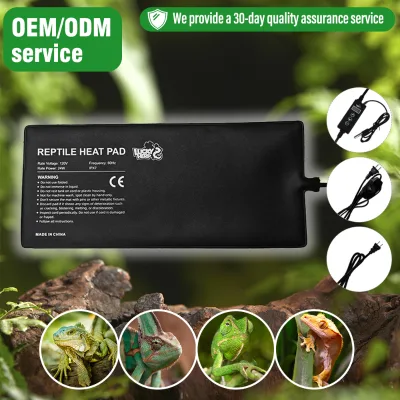 LUCKY HERP PVC Temperature Control Heating Pad Winter Heat Mat for Reptiles Under Tank Terrarium Turtles Lizards Frogs