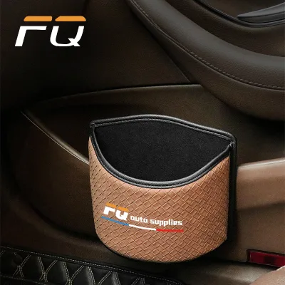 Customizable Luxury Leather Trash Can Storage Box Interior Accessories for Car Interiors
