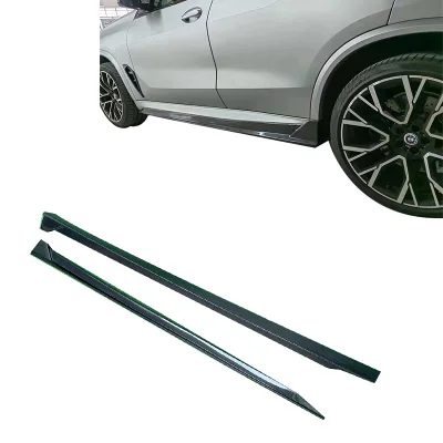 Carbon Fiber LD Style Side Skirts for X5M F95 X5 G05 Side Extension Ed Lip 2019+
