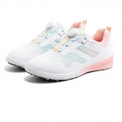 PGM Women's Casual Golf Shoes Summer Breathable New Model Knob Non-Slip Height-Increasing Lightweight Low Top Sports Shoes