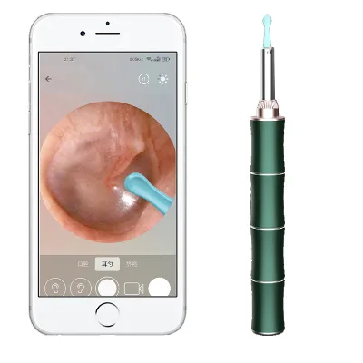 Bamboo Shape Ear Cleaner Wax Removal with Camera Waterproof Endoscope Led Light Visual Ears Cleansing Device
