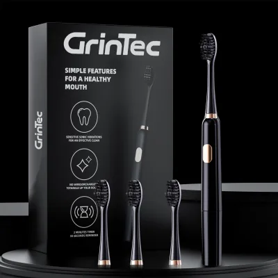 24000 Vibration Sonic Electric Toothbrush Battery Power Waterproof IPX7 Medium Bristle Whitening Feature for Outdoor Hotel Use