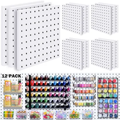 Customizable Stainless Steel Pegboard Hook Suit for Wall Storage Reusable Sundries Hanging Basket Backpack Hook