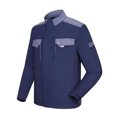 12oz Heavy Duty Welding Work Jackets for Factory Workshop Repairmen Tooling Welder Electrician Safety Durable Working Clothes