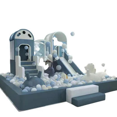 Full Safety Certificates OEM ODM Indoor Soft Playground Slide