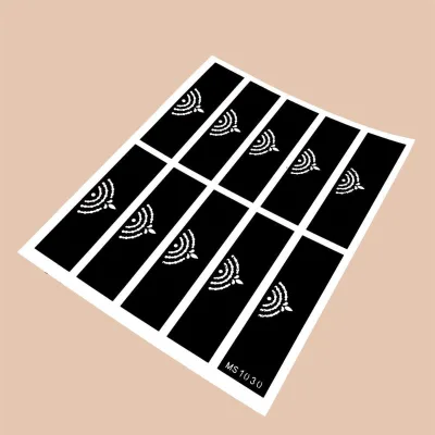 DIY Temporary Tattoo Stencils Large Henna-Inspired Designs for Hand