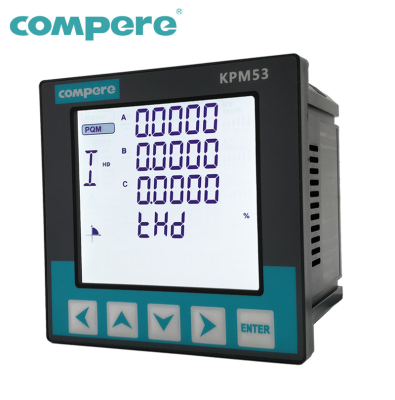 Programmable High Accuracy Multifunction VOLT AMP WATT KWH 3 Phase Power Meter