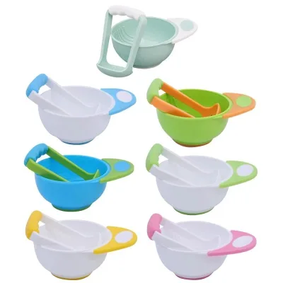 Excellent Baby Food Grinding Bowl Multi-purpose Labor-saving Portable Baby Food Supplement Preparation Grinding Bowl
