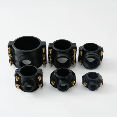 DaringFish Saddle Clamp Irrigation Agricultural Landscaping Accessory Water-Saving PP Material 50x3/4 Inch Fitting