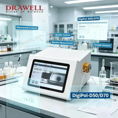 Drawell Density Meter Digipol-D50/D70 Food Quality Control Liquid Composition Concentration Analysis Laboratory Densimeter