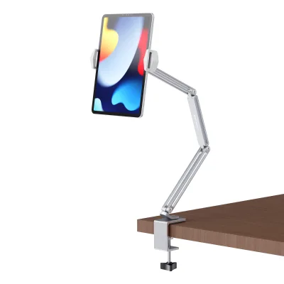 Adjustable Three- Aluminum Alloy and ABS Tablet Phone Holder Lazy Stand Design for Convenient Use