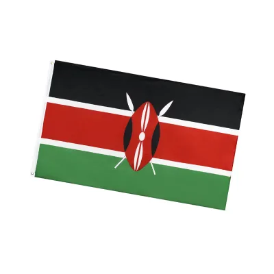 Kenya Custom Size Polyester Flag World Flags 3x5ft Kenya National Flag for Various Activities