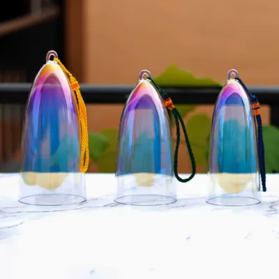Factory Wholesale Singing Bowl Quartz Crystal Sound Healing Singing Bell with Free Mallets and Rope SIO2 Composition