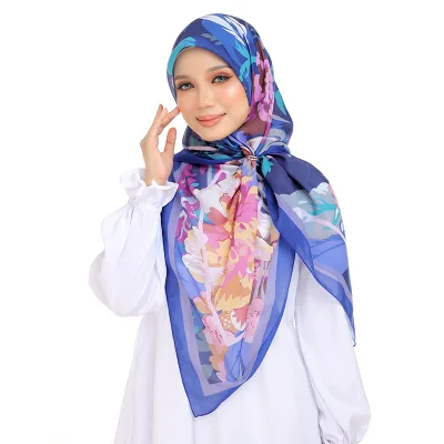 Supply Low Price Voile Lace Fabric African swiss Bawal Printed Flower Cotton Voile Hijab